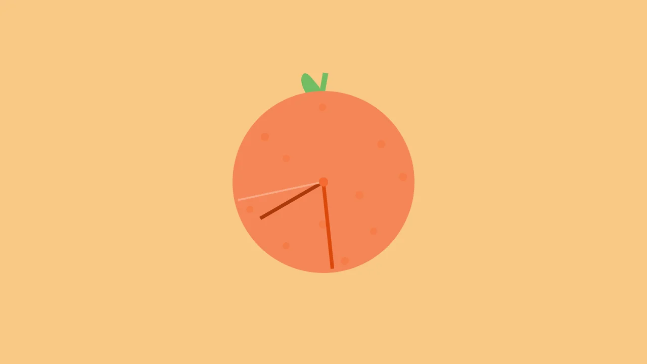 Orange Clock