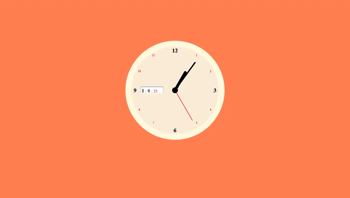 JS and CSS Clock