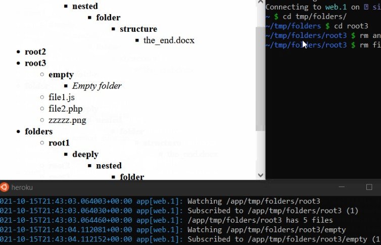 A basic file explorer built React featuring an efficient real-time file watcher